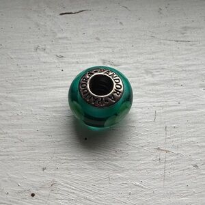 Pandora Lime Green Floral Charm Bead